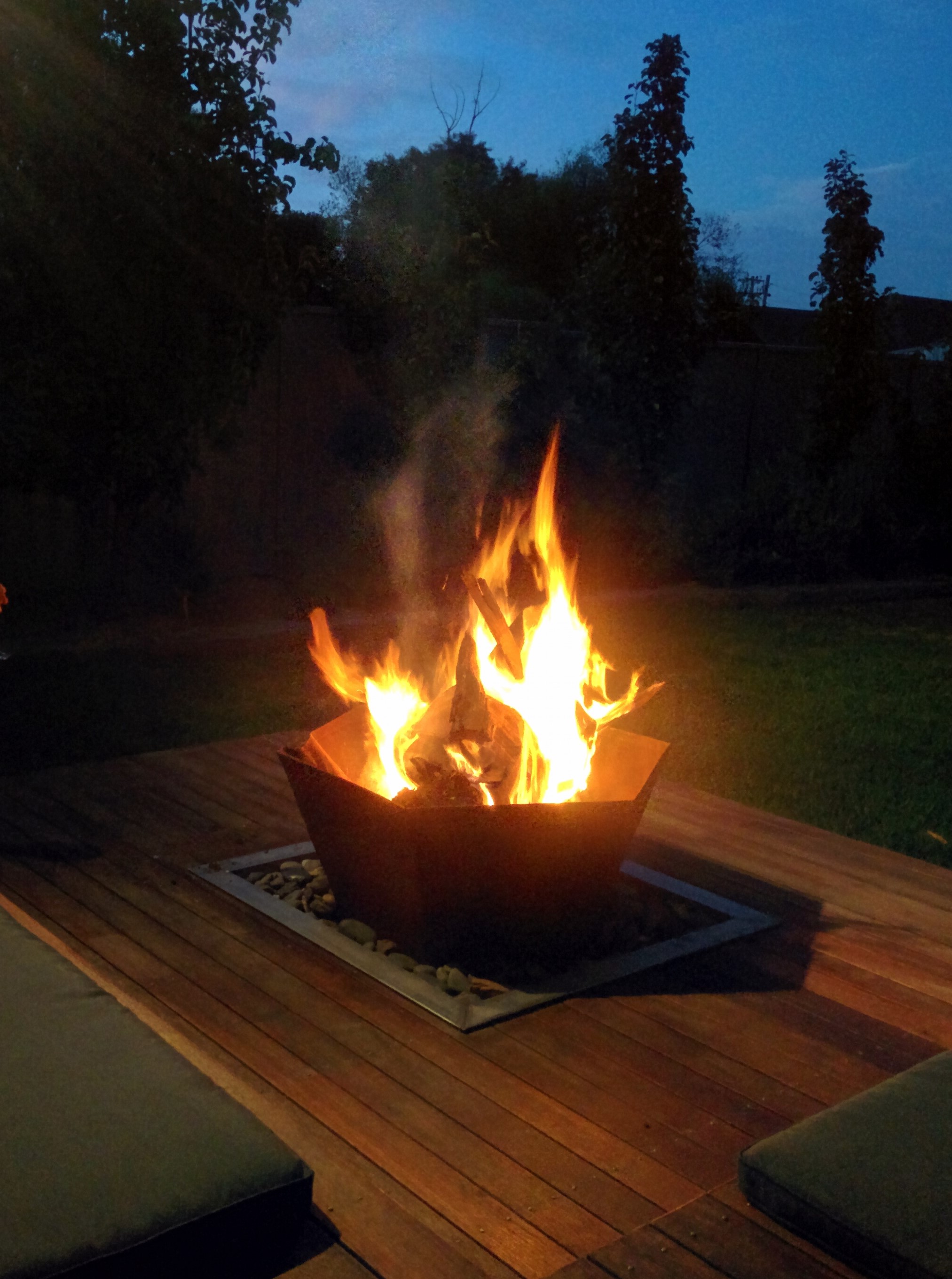 fire pit from house