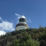 View of Nora Light house from the rocks below 150x150