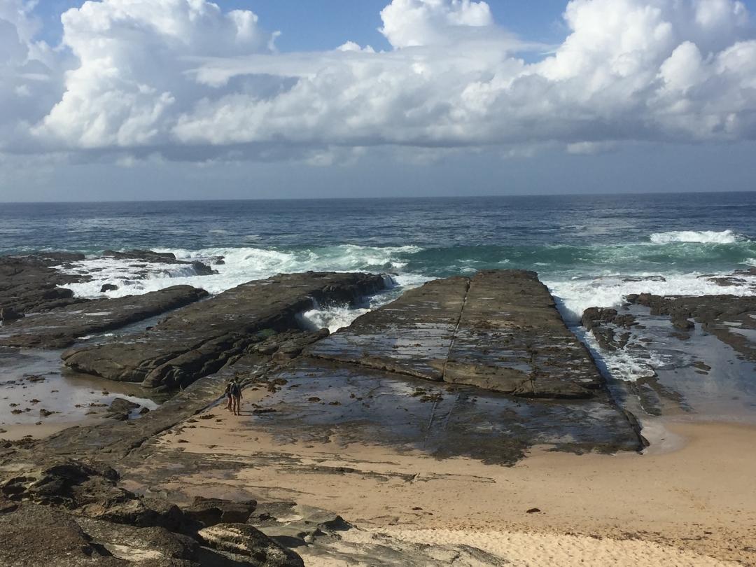 View of rocks below Nora light house